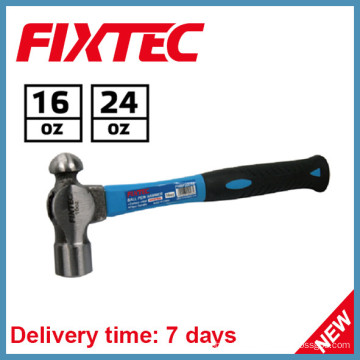 Fixtec Hand Tools 24oz Kugel Pein Hammer mit Fiberglas Griff